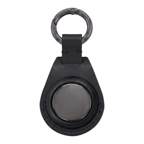 Etiqueta inteligente redonda con llavero "SCX.design A12" Negro intenso