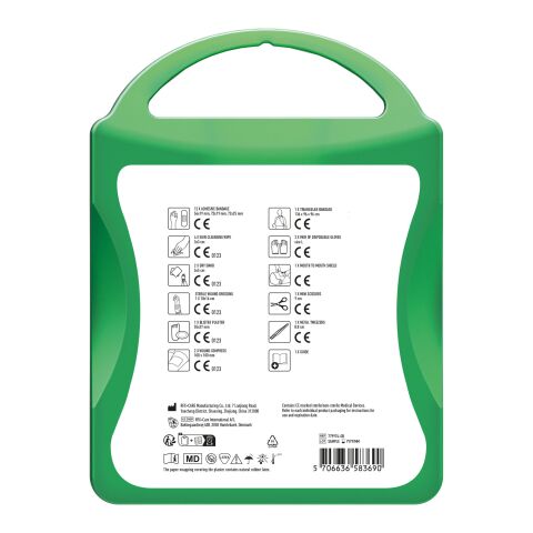 MyKit M primeros Auxilios Premium Verde transparente | sin montaje de publicidad | no disponible | no disponible