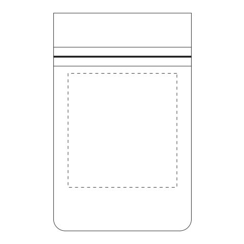 MiniKit Apósitos adhesivos en bolsa de papel blanco | Impresión Digital | frontal | 80 mm x 86 mm