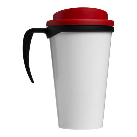 Vaso térmico Brite-Americano® grande de 350 ml Negro intenso-Rojo | sin montaje de publicidad | no disponible | no disponible