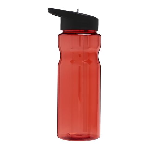Bidón deportivo con tapa con boquilla de 650 ml H2O Base® Rojo-Negro intenso | sin montaje de publicidad | no disponible | no disponible