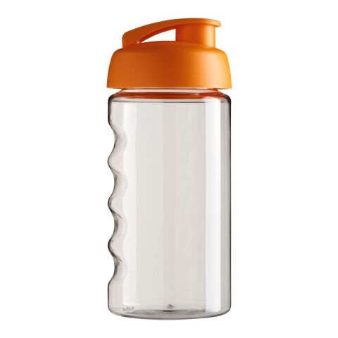 Bidón deportivo con Tapa Flip de 500 ml H2O Bop® Transparente-Naranja | sin montaje de publicidad | no disponible | no disponible
