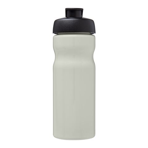 Bidón deportivo con tapa Flip de 650&nbsp;ml "H2O Eco" Blanco marfil-Negro intenso | sin montaje de publicidad | no disponible | no disponible