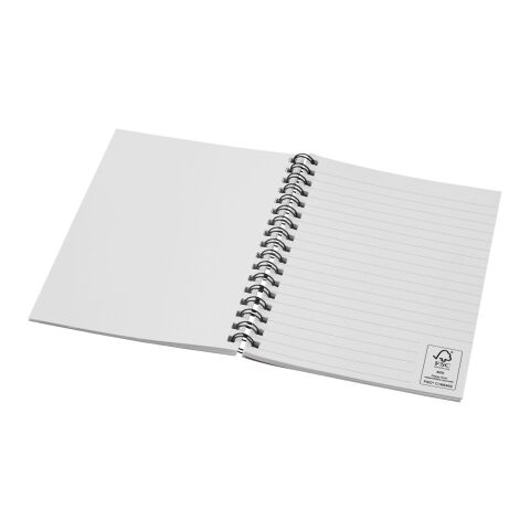 Cuaderno con espiral A6 a color de material reciclado &quot;Desk-Mate®&quot; Blanco marfil | sin montaje de publicidad | no disponible | no disponible