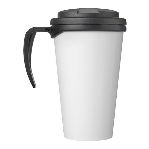 Brite-Americano Grande taza 350 ml mug con tapa antigoteo Negro intenso-Negro intenso | sin montaje de publicidad | no disponible | no disponible