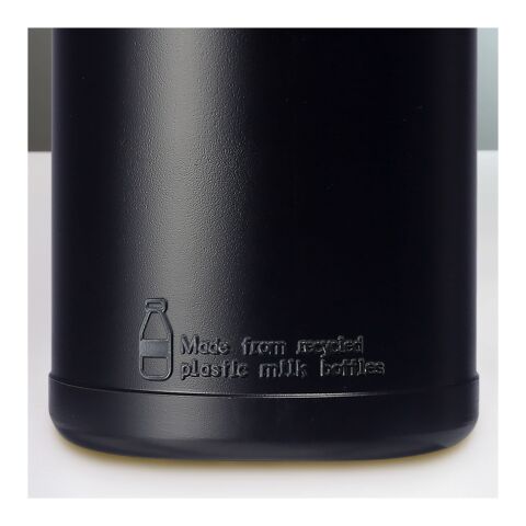 Bidón deportivo reciclado de 500 ml &quot;Baseline&quot; Negro-Negro | sin montaje de publicidad | no disponible | no disponible