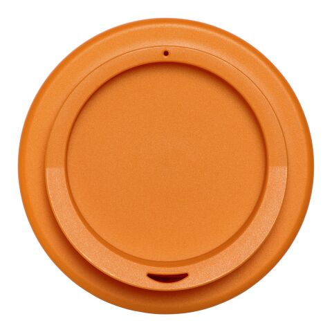 Vaso reciclado de 250 ml &quot;Americano® Espresso Eco&quot; Negro intenso-Naranja | sin montaje de publicidad | no disponible | no disponible