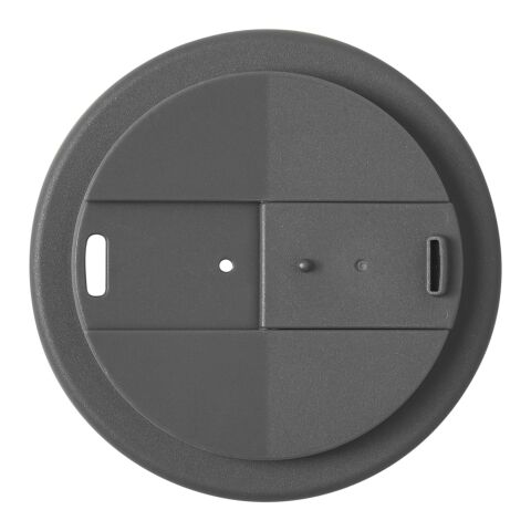 Brite-Americano® vaso 350 ml con tapa antigoteo Transparente-Gris | sin montaje de publicidad | no disponible | no disponible