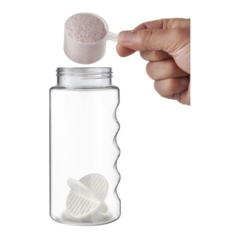 Bidón mezclador de 500 ml &quot;H2O Active Bop&quot; Azul aqua-Blanco | sin montaje de publicidad | no disponible | no disponible