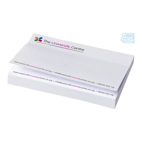Sticky-Mate® 100 x 150 mm Blanco | 25 pages | sin montaje de publicidad | no disponible | no disponible