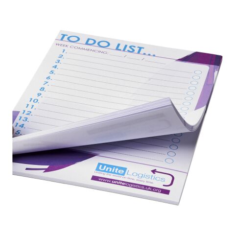 Libreta A5 de Desk-Mate® Blanco | 25 pages | sin montaje de publicidad | no disponible | no disponible