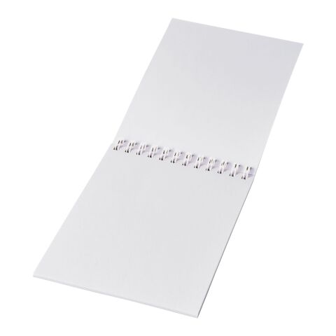 Cuaderno A6 con anillas de alambre de Desk-Mate® Blanco | 50 pages | sin montaje de publicidad | no disponible | no disponible