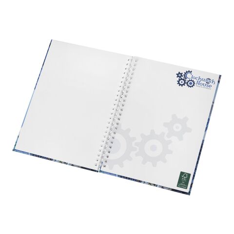 Cuaderno A5 Wire-o y tapa dura blanco | sin montaje de publicidad | no disponible | no disponible