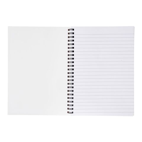 Cuaderno A4 con cubierta sintética de Desk-Mate® - blanco Blanco-Negro | sin montaje de publicidad | no disponible | no disponible