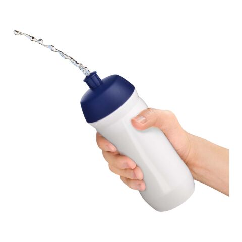 Bidón deportivo de 750 ml "HydroFlex™" Negro intenso-Blanco