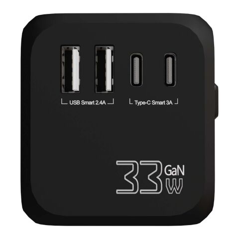 Adaptador universal de viaje SCX.design T16 Negro