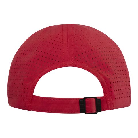 Gorra reciclada de 6 paneles Cool Fit GRS &quot;Mica&quot; Estándar | Rojo | sin montaje de publicidad | no disponible | no disponible | no disponible