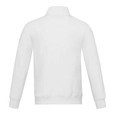 Sudadera con cremallera completa de material reciclado unisex &quot;Galena&quot; Estándar | Blanco | 3XL | sin montaje de publicidad | no disponible | no disponible | no disponible