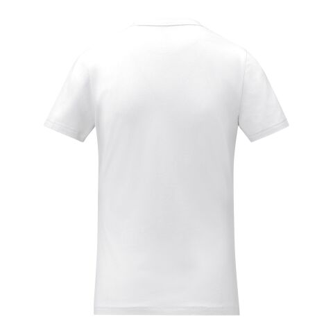 Camiseta de manga corta y cuello en V para mujer "Somoto" Blanco | M