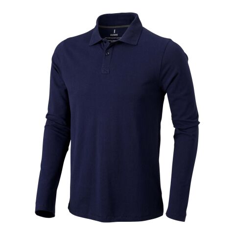 Polo de manga larga para hombre "Oakville" Estándar | Azul marino | M | sin montaje de publicidad | no disponible | no disponible | no disponible
