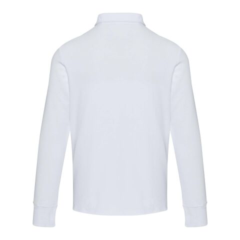 Polo unisex de manga larga y media cremallera "Zeus" Blanco | no disponible | sin montaje de publicidad | no disponible | no disponible