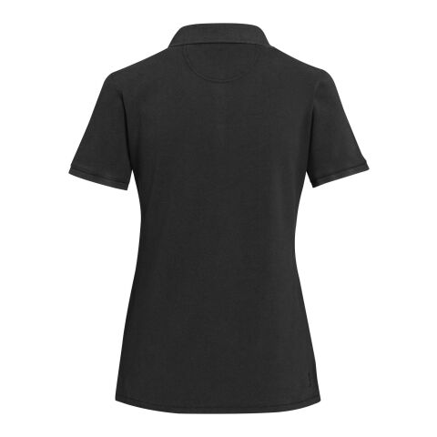 Polo de 200 g/m2 lavado para mujer "Calgary" Estándar | Negro intenso | S | sin montaje de publicidad | no disponible | no disponible | no disponible