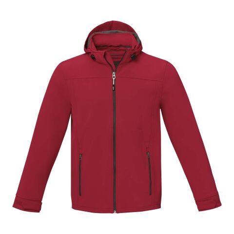 Chaqueta softshell reciclada GRS para hombre de Langley Rojo | XS