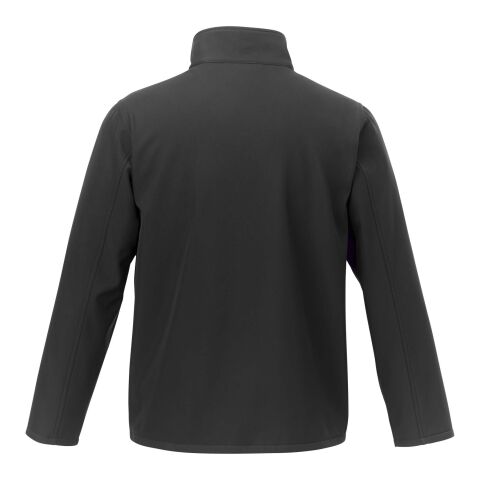 Chaqueta softshell reciclada GRS para hombre de Orion Negro intenso | 3XL