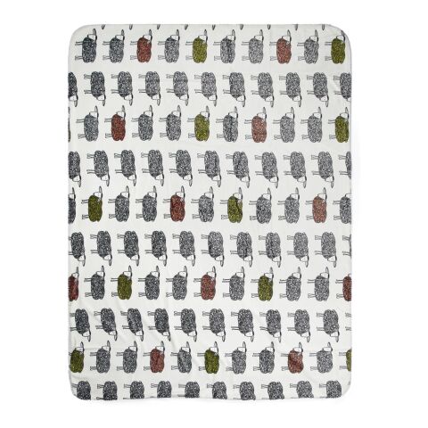 Manta sherpa VINGA Sheep RPET blanco | sin montaje de publicidad