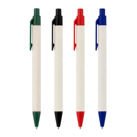 MILINK. Bolígrafo de aluminio reciclado de cartones de leche Negro | sin montaje de publicidad