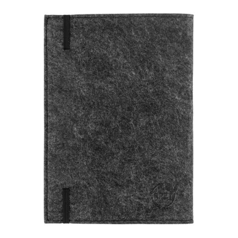 BALDWIN. Bloc de notas A5 con cubierta de fieltro reciclado (100% rPET) y páginas rayadas en papel 100% reciclado Impresión De Pantalla 1 color