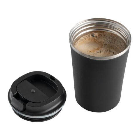 PHELPS. Vaso de viaje de 470 mL Negro | sin montaje de publicidad