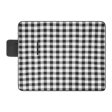 RILEY II. Manta de picnic forrada en EPE (180 g/m²) Negro | sin montaje de publicidad