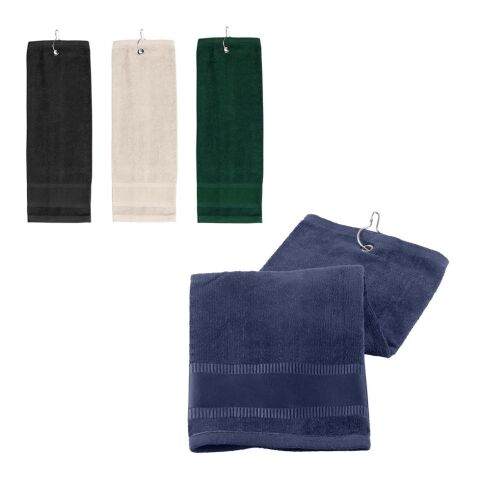 GOLFI. Toalla de algodón multifuncional (430 g/m²) Negro | sin montaje de publicidad