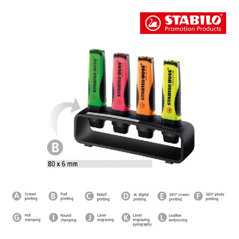 STABILO BOSS EXECUTIVE Organizador de mesa blanco | sin montaje de publicidad