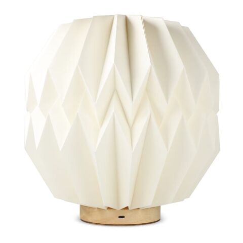 Coollux lámpara LED plegable de papel inspirada en Origami Luna 25cm Natural