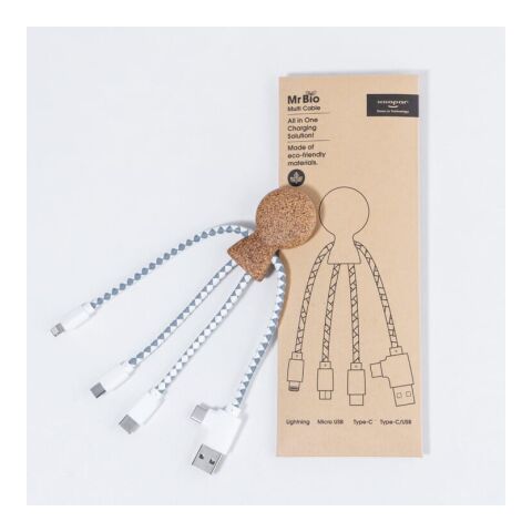 Xoopar Mr. Bio Cork Charging Cable Natural | sin montaje de publicidad | no disponible | no disponible | no disponible