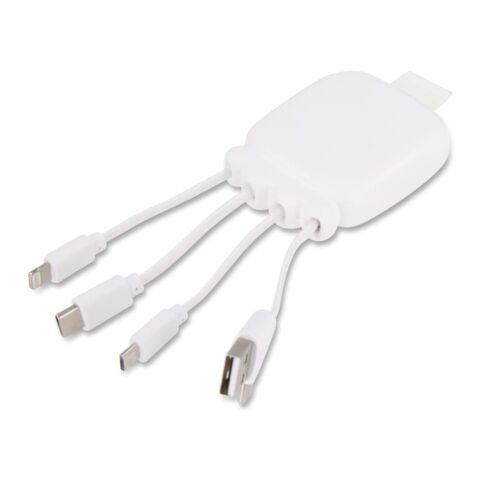 3192 | Xoopar Octopus Gamma 2 Bio Charging cable with 3.000mAh Powerbank Blanco | sin montaje de publicidad | no disponible | no disponible | no disponible