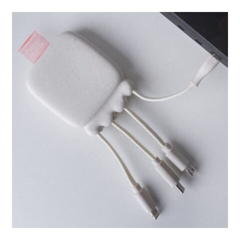 3192 | Xoopar Octopus Gamma 2 Bio Charging cable with 3.000mAh Powerbank Blanco | sin montaje de publicidad | no disponible | no disponible | no disponible