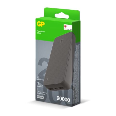 GP Serie B+ Powerbank 20000 mAh Negro | sin montaje de publicidad | no disponible | no disponible