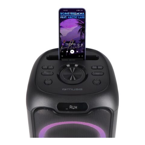 M-1803 | Altavoz de fiesta Muse con micrófono 150W Negro | sin montaje de publicidad | no disponible | no disponible | no disponible