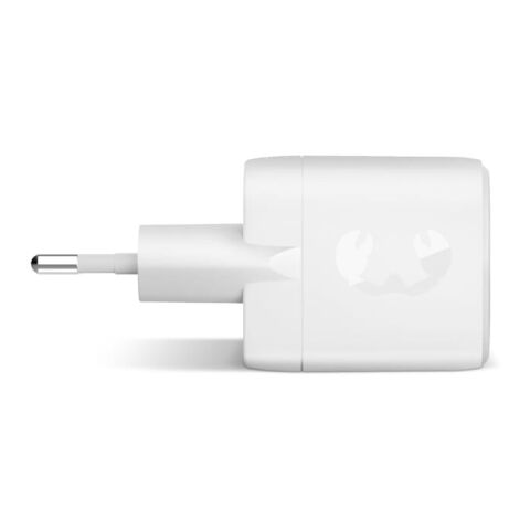 Fresh 'n Rebel Cargador rápido 30W GaN USB-C y USB-A gris claro | sin montaje de publicidad
