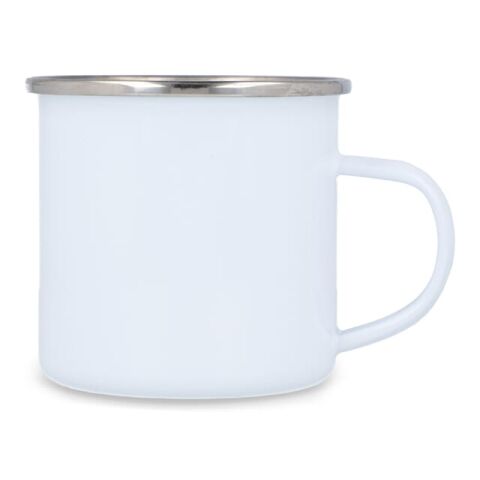 Taza de esmalte 350ml Blanco | sin montaje de publicidad | no disponible | no disponible