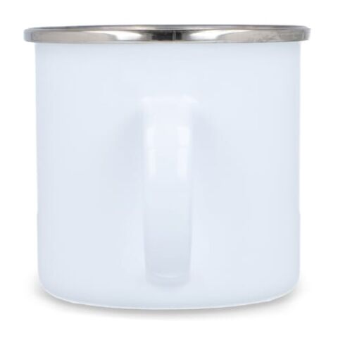 Taza de esmalte 350ml Blanco | sin montaje de publicidad | no disponible | no disponible