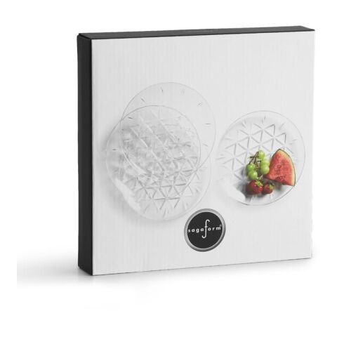 Paquete de 4 platos pequeños Picnic de Sagaform Transparente | sin montaje de publicidad