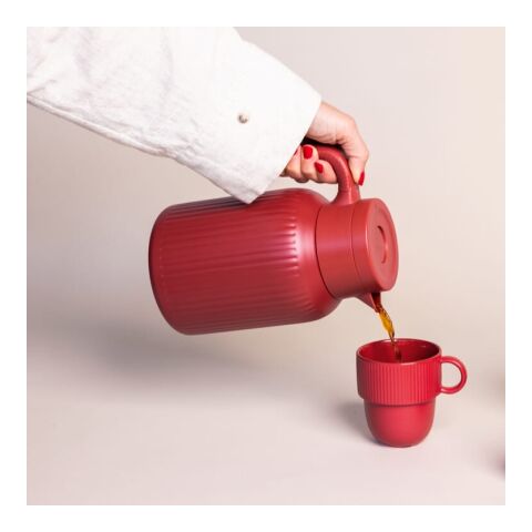 Jarra térmica Sagaform Trine (reciclada) 1.5 L rojo oscuro