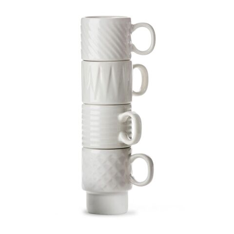 Sagaform Coffee &amp; More Taza Espresso 4 piezas 100ml Blanco | sin montaje de publicidad