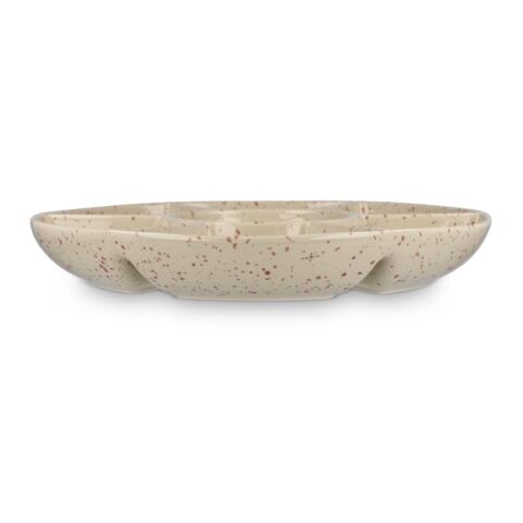Plato redondo de cerámica Sagaform Ditte, 26 cm Beige