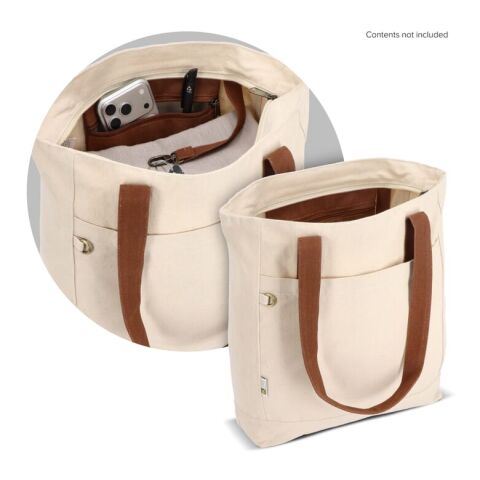 Bolsa carrier Canvas InSideOut Reuuz 33 x 42 x 10 cm Ecru | sin montaje de publicidad | no disponible | no disponible