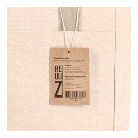 Bolsa carrier Canvas InSideOut Reuuz 33 x 42 x 10 cm Ecru-Beige | sin montaje de publicidad | no disponible | no disponible